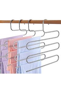 Metal Pantolon Eşarp Askısı 5 Katlı Boncuk Uçlu 1 Adet ürün fotoğrafı