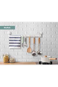 50x50 Cm 0,27 M² Silinebilir Kendinden Yapışkanlı Duvar Kağıdı Esnek Köpük Panel 3d Tuğla Desen ürün fotoğrafı
