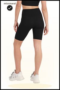 Kadın Siyah Yüksek Bel Toparlayıcı Tayt Kısa Spor Şort Deniz > Havuz > Spor Biker Shorts 1070 ürün fotoğrafı