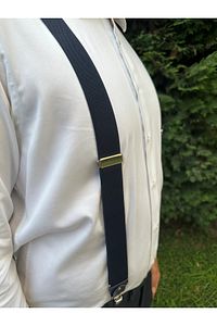Siyah Salopet Pantalon Askısı ürün fotoğrafı