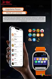 Watch Series 10 Tüm Telefonlara Uyumlu Amoled Ekran 49mm Chatgpt Tüm Bildirimler Aktif ürün fotoğrafı
