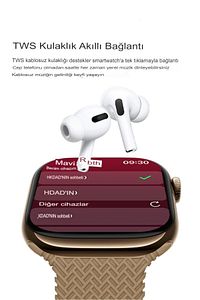 Watch 8 Hk9 Pro Max 2.02 Tam Amoled Ekran Akılı Saat 2023 Amiral Gemisi ürün fotoğrafı