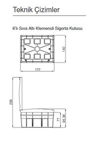 Sigorta Kutusu Sıva Altı 6 Li 63006 ürün fotoğrafı