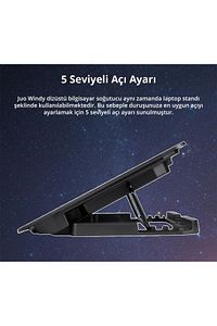 Windy Led Aydınlatmalı Notebook Soğutucu ürün fotoğrafı