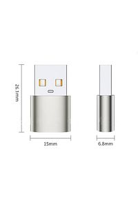 Usb To Type-c Dönüştürücü - Type-c Çevirici Yüksek Hızlı Veri Aktarımı Otg Çevirici ürün fotoğrafı
