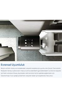 Akıllı Termostatik Radyatör Vanası Bluetooth Bağlantılı ve Isı Kontrolü ürün fotoğrafı