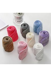 Yapışkanlı Beyaz Spa Spor Yoga Cilt Bakımı Havlu Saç Bandı Kafa Bandı ürün fotoğrafı