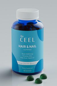Saç Tırnak Vitamini Çiğnenebilir Vegan Gummy Biotin 5000, Vitamin D, Çinko, Folik Asit, At Kuyruğu ürün fotoğrafı