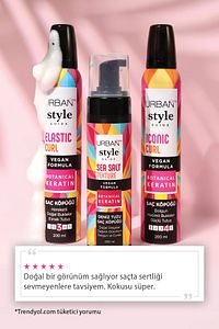 Style Guide Elastic Curl Doğal Görünüm Sağlayan Saç Köpüğü-Esnek Tutuş-vegan -200 ml ürün fotoğrafı