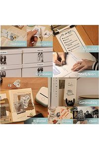 Bpa Free Sticker Beyaz 50mmx3,5mt-3 Rulo-2 Yıl Dayanıklı Yapışkanlı Mini Yazıcı Rulosu T02/m02 Pro ürün fotoğrafı
