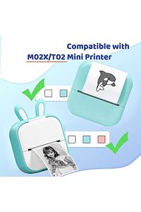 Bpa Free Sticker Beyaz 50mmx3,5mt-3 Rulo-2 Yıl Dayanıklı Yapışkanlı Mini Yazıcı Rulosu T02/m02 Pro ürün fotoğrafı