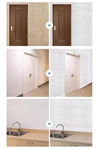 50x50 Cm 0,27 M² Silinebilir Kendinden Yapışkanlı Duvar Kağıdı Esnek Köpük Panel 3d Tuğla Desen ürün fotoğrafı