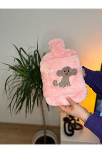 Peluş Kılıflı Köpek Emojili Sıcak Su Torbası 2 Litre ürün fotoğrafı