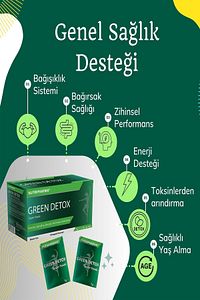 Green Detox Super Foods, Clean Green Blend Powder, Antioksidanlar Yeşil Sebzeler Içecek Tozu-30 Saşe ürün fotoğrafı