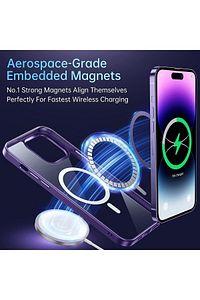 Apple Iphone 14 Pro Max Uyumlu Kılıf Kamera Çıkıntılı Magsafe Destekli Renkli Hassas Butonlu Kapak ürün fotoğrafı