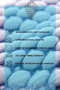 Iceberg Terletmeyen Bebek Yastığı, 3D Yüzey Serinletici Yumuşak Bebek Yastığı ürün fotoğrafı