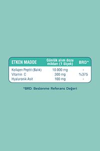 Marine Collagen Balık Kolajeni Hyaluronik Asit & Vitamin C- 28 Günlük Kolajen ürün fotoğrafı