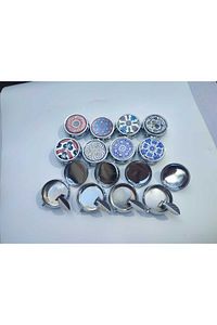 Metal Cep Küllük,kapaklı Küllük Erkek Cep Küllük Çini Desenli ürün fotoğrafı