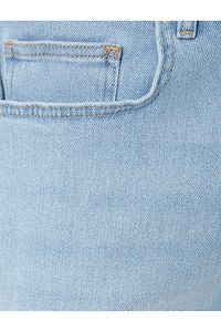 Kot Şort Bermuda Slim Fit Katlı Paça Düğmeli Cep Detaylı ürün fotoğrafı