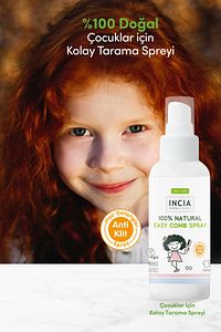 %100 Doğal Kolay Tarama Spreyi Çocuklar İçin Nemlendirici Parlaklaklaştırıcı Anti-Klit 100 ml ürün fotoğrafı