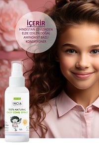 %100 Doğal Kolay Tarama Spreyi Çocuklar İçin Nemlendirici Parlaklaklaştırıcı Anti-Klit 100 ml ürün fotoğrafı