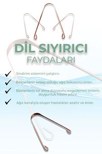 Bakır Dil Sıyırıcı/dil Temizleyici ürün fotoğrafı