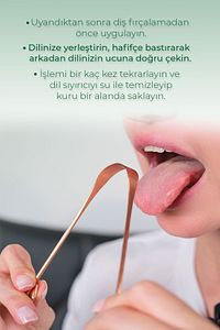Bakır Dil Sıyırıcı/dil Temizleyici ürün fotoğrafı