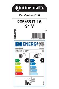 205/55r16 91v Eco Contact 6 Oto Yaz Lastiği - 2024 ürün fotoğrafı