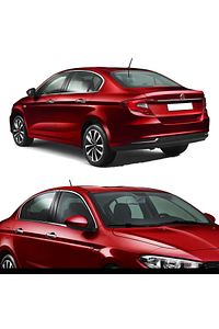 Fiat Egea Hb Cam Çıtası Çerçevesi Komple Set Kromu Nikelajı 8 Parça ürün fotoğrafı