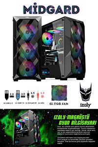 Witcher I5-10400f 16gb 512gb M.2 Nvme Rx580 8gb 24" Oyuncu Masaüstü Bilgisayarı ürün fotoğrafı