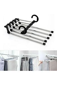 Hareketli Dolap İçi Pantolon Kravat Şal Askı Sistemi Düzenleyici Katmanlı Askılık Organizer (4262) ürün fotoğrafı