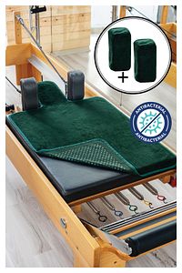 Antibakteriyelyeşil Pilates Reformer Havlusu Omuzluk Kılıfı, Kaydırmaz Reformer Havlusu ürün fotoğrafı
