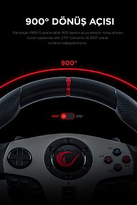 V900-s Ps3/ps4/pc/xboxone/xbox360 Uyumlu 6ın1 Pedallı Gaming Oyuncu Direksiyonu Direksiyon Seti ürün fotoğrafı