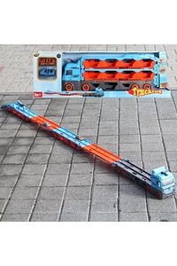 Yarış Pisti Özellikli Araç Taşıyıcı Tır 2 Metre Uzunluk Oyuncak Truckine ürün fotoğrafı