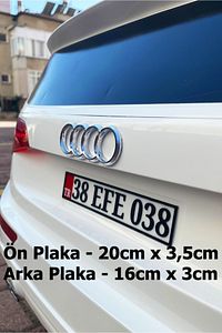Akülü Araç Plaka Kişiye Özel Plaka Plastik Ön Arka Plaka ( Siparişten sonra mesaj atmayı unutmayın ) ürün fotoğrafı