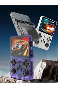 Open Source R36S Retro Handheld Video Game Console Linux System 3.5 Inch IPS Screen Portable Pock... ürün fotoğrafı