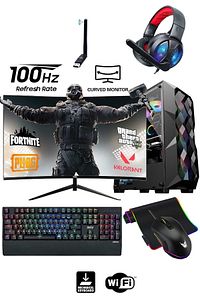 Witcher I5-10400f 16gb 512gb M.2 Nvme Rx580 8gb 24" Oyuncu Masaüstü Bilgisayarı ürün fotoğrafı