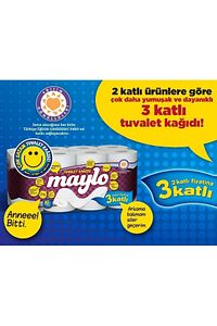 Süper 3 Katlı Tuvalet Kağıdı 32li X2 Adet ürün fotoğrafı