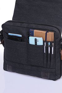 Gk-12 Kanvas Postacı Çantası Notebook Macbook Tablet Ders Kitabı Okul Ve Üniversite Çantası ürün fotoğrafı