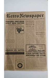Kendinden Desenli Pinterest Yağlı Kağıt | 50 Adet Vintage Gazete Desen Sunum Kağıdı ürün fotoğrafı