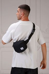 Unisex Siyah Tek Bölme Bel Ve Omuz Çantası ürün fotoğrafı
