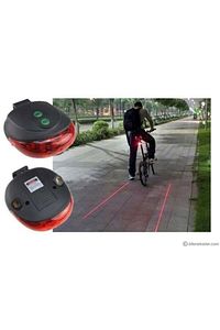 Bisiklet Lazer Güvenlik Şeriti Led Stop Lambası 7 Fonksiyon 5 Led Pra-1679924-4915 ürün fotoğrafı