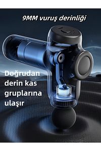 Profesyonel Spor Masaj Tabancası 4 Başlığı,tüm Vücuda Masaj Yapın Çanta Gönderin ürün fotoğrafı