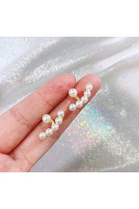 Kadın İncili Gold Küpe ürün fotoğrafı