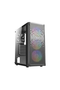 Nx290 Rainbow Fanlı Temperli Camlı Mid Tower Mesh Siyah Gaming Kasa ürün fotoğrafı