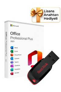Office 2021 Pro Plus Kurulum Dosyalı USB Bellek 16gb ürün fotoğrafı