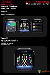Watch 9 Hk9 Pro Plus Son Sürüm Gen4 Yapay Zeka Destekli Sahtesi Çıkmış Dikkat Edin! ürün fotoğrafı