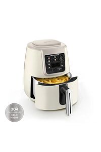 Air Pro Cook Köz Steel XL Çelik Hazneli Airfryer Iconic Beige  4 Litre 4 Kişilik ürün fotoğrafı
