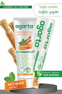 Doğal Misvak Özlü Florürsüz Beyazlatıcı Diş Macunu 100 ml ürün fotoğrafı