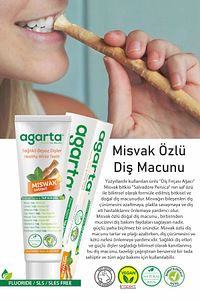Doğal Misvak Özlü Florürsüz Beyazlatıcı Diş Macunu 100 ml ürün fotoğrafı